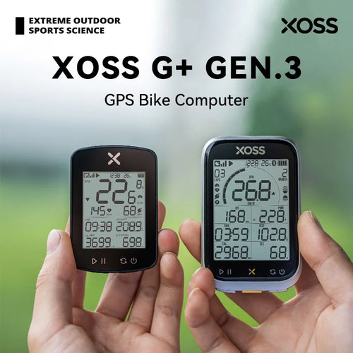 XOSS G+ Gen.3 GPS Bike Computer — 2.8 inch display GPS computer with IPX7 waterproofing