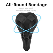 ROCKBROS Silicone Saddle Cover — hollow breathable centre channel