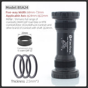 KACTUS Ceramic Bottom Bracket — BSA Thread Kit — red and black colour options side by side