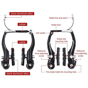 V brake set - installed on bike
