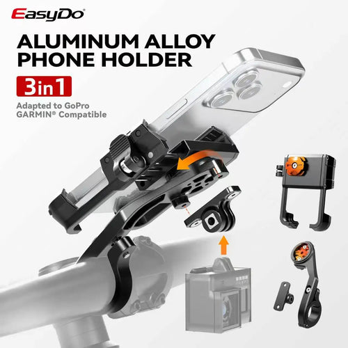 Easydo aluminum bike phone mount - main product photo