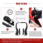 V brake set - handle detail