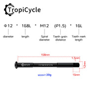 Tropicycle Front Fork Thru Axle M12 - product photo 26