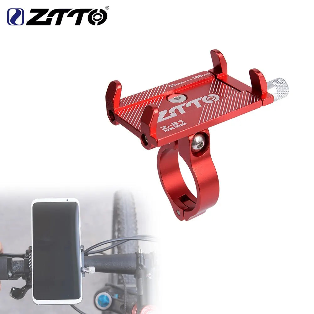 ZTTO Z-81 metal phone mount on handlebar