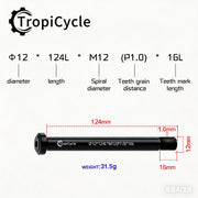 Tropicycle Front Fork Thru Axle M12 - product photo 13