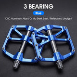 WEST BIKING Ultralight Pedals — CNC 3-Bearing Reflective