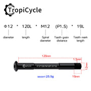 Tropicycle Front Fork Thru Axle M12 - product photo 21