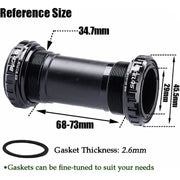 BUCKLOS threaded BSA bottom bracket cups close-up
