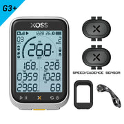 XOSS G3/G3+ 2.8" GPS Bike Computer — stem-mounted quick-release bracket angle