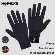 YKYWBIKE waterproof thermal winter cycling gloves - product photo