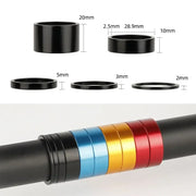 Aluminum headset spacer set, height options
