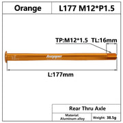 HEPPE Ultralight Thru Axle 12mm - product photo 11