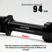 EVOSID crankset glossy black finish