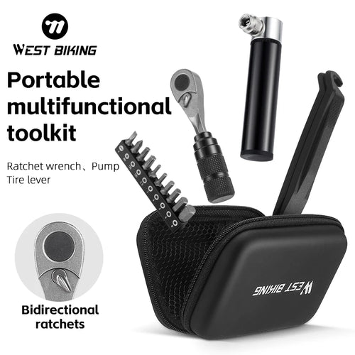 WEST BIKING portable repair toolkit - product photo