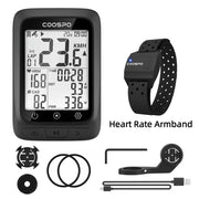 Coospo BC107 bike computer with sensor accessories