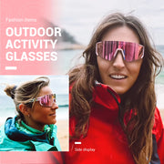 SCVCN sunglasses worn while cycling