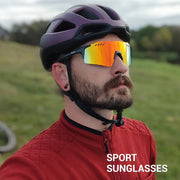 SCVCN sunglasses worn while cycling