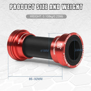 BUCKLOS BB86/92 bottom bracket, black finish