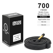 RIDERACE Butyl Inner Tube — 700C — butyl tube for 700x18-43C tyres