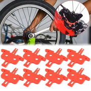 Hydraulic disc brake piston retainer spacer size reference