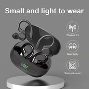 Wireless sports headphones in red