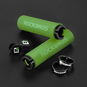 ROCKBROS Lock-On Sponge Grips — BT1001 red/red colourway pair