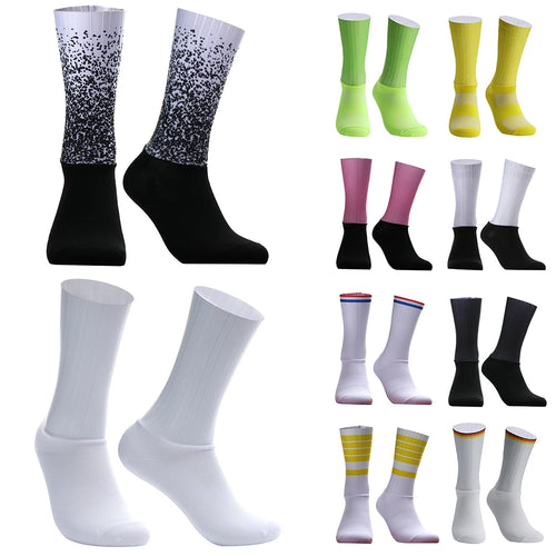 Anti-slip silicone summer cycling socks - product photo