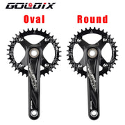 GOLDIX 104BCD Hollow Crankset — black finish crank arm profile