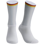 Anti-slip cycling socks - close-up of grip band