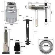 Bike repair tool kit freewheel remover