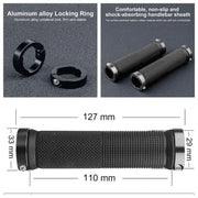 Double-Lock Aluminium Handlebar Grips — included M3 Allen key for installation