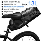 NEWBOLER Waterproof Saddle Bag — 10L/13L