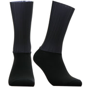 Anti-slip cycling socks - black white colourway