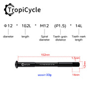 Tropicycle Front Fork Thru Axle M12 - product photo 28