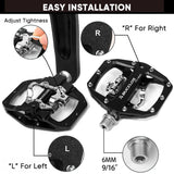 BUCKLOS Dual-Function MTB Pedals — Flat & SPD Clipless