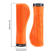 Lock-On MTB Grips 22.2mm — rubber grips with aluminium lock ring for 22.2mm bars
