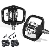 BUCKLOS Dual-Function MTB Pedals — Flat & SPD Clipless
