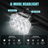 BUCKLOS Front &amp; Rear Light Set — USB Rechargeable