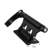 Fork mount roof bike rack - close-up detail