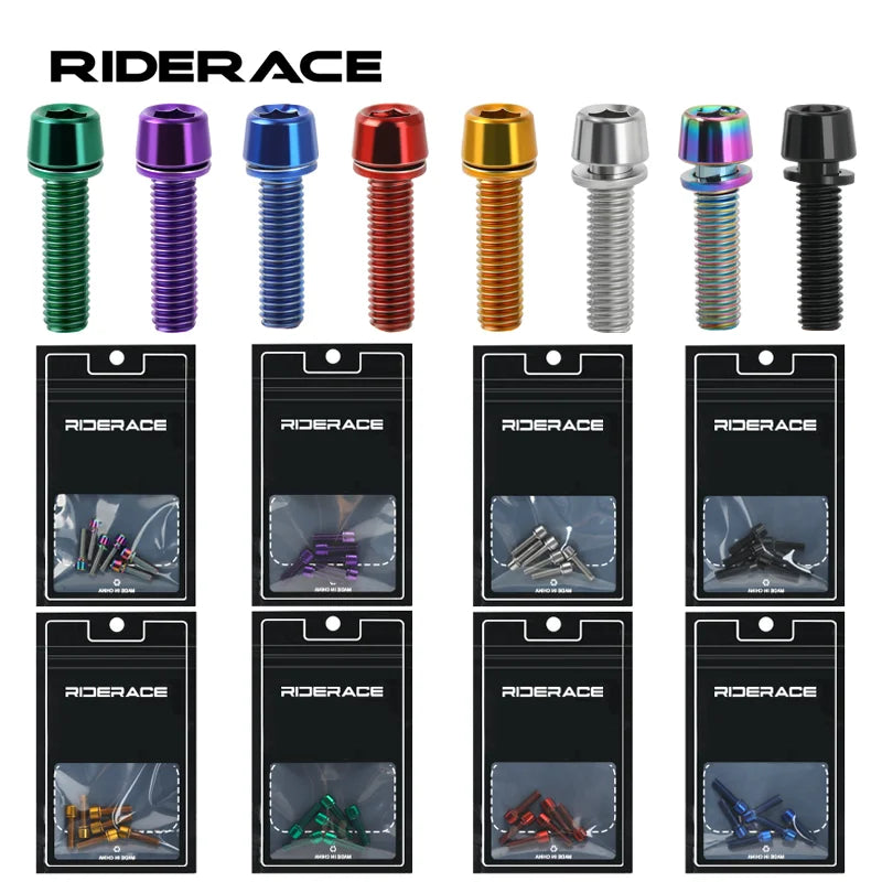 Colourful alloy steel stem bolts, main product photo