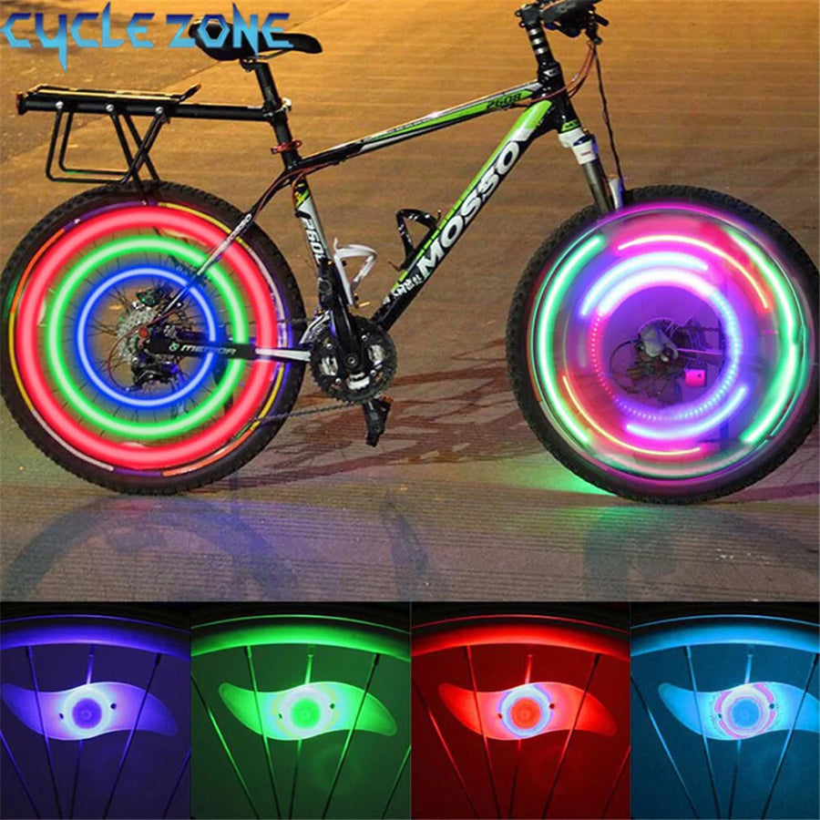 LED Wheel Spoke Lights — 4-Mode Night Riding Safety Lights