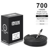 RIDERACE Butyl Inner Tube — 700C — butyl tube for 700x18-43C tyres