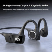 Bone conduction headphones neckband shape