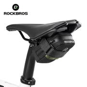 ROCKBROS Compact Universal Saddle Bag — universal saddle bow mount with reflective trim