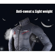 Cycling jacket reflective detailing
