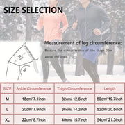 Leg warmers compression fit close-up