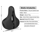 WEST BIKING Thicken Saddle — Reflective Strap