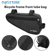Triangle frame bag in grey