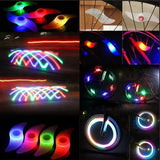 Waterproof LED Spoke Lights — 3-Mode Wheel Safety Lights