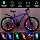 Waterproof LED Spoke Lights — 3-Mode Wheel Safety Lights
